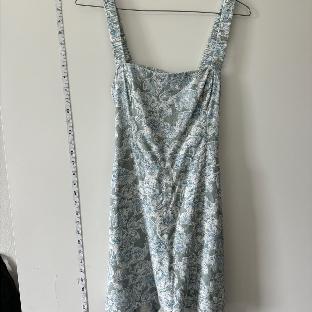 Abercrombie & Fitch Green Square Neck Mini Dress